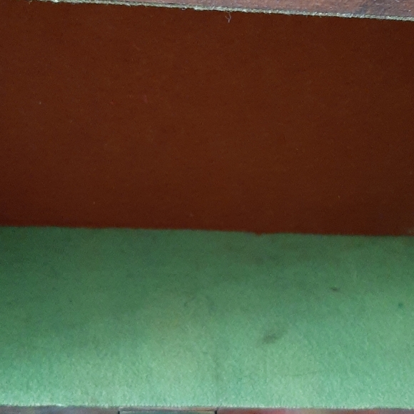 Vintage handmade multi wood box hidden bottom - Picture 10 of 14